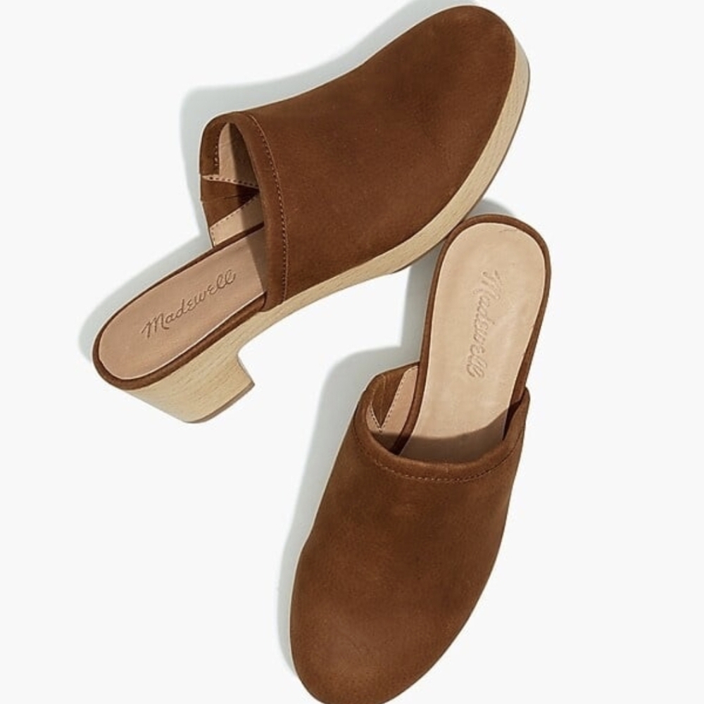 Madewell Ruby Clog in Brown Suede 8.5